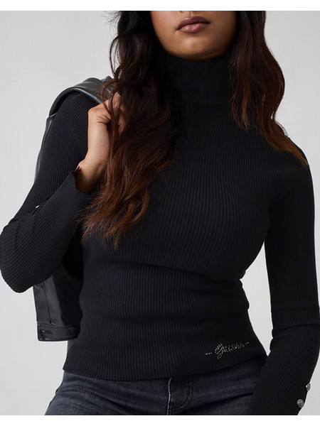 GUESS LS TN ELLIE SWTR ΜΠΛΟΥΖΑ ΓΥΝΑΙΚΕΙΟ W6BR29Z1417-JBLK Black