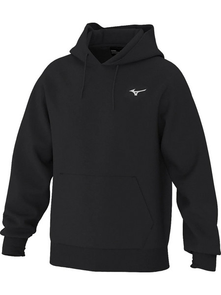 Mizuno Sweat A Capuche Athletic Graphic Ανδρικό Φούτερ με Κουκούλα Μαύρο K2GCD501-09