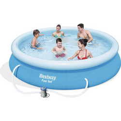 Bestway Fast Set 15539 Φουσκωτή Πισίνα Πλαστική με Αντλία Φίλτρου