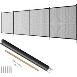 VEVOR Περίφραξη Πισίνας 1,21x3,66 m (4x12 ft) με Πλέγμα Teslin PVC και Σκελετό από Ανοξείδωτο Χάλυβα 4 x 72 ft