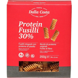 Fusilli Ολικής Άλεσης με 30% Πρωτεΐνη Dalla Costa 250g
