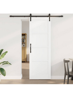 vidaXL Πόρτα Εσωτερική Συρόμενη Ξύλινη Λευκή 73.5x211cm 3449881