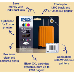 Epson 405 B/C/M/Y Πακέτο 4 Μελανιών Εκτυπωτή Inkjet C13T05G64010