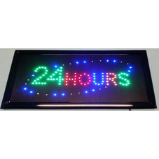 Φωτιζόμενη LED πινακίδα καταστημάτων - 24 HOURS