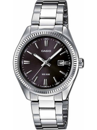 Casio Γυναικείο Ρολόι με Ασημί Μεταλλικό Μπρασελέ LTP-1302PD-1A1VEF