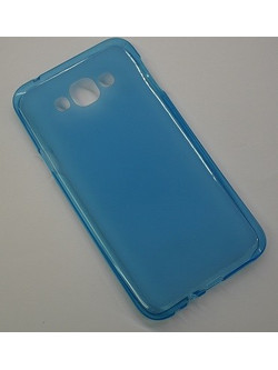 Samsung Galaxy E7 (SM-E700) - Θήκη TPU GEl Γαλάζιο (OEM)