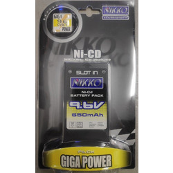 Nikko 9.6v Slide Slot In Battery Pack 650mAh Giga Power