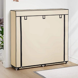 vidaXL Παπουτσοθήκη Υφασμάτινη 115x28x110cm 282433