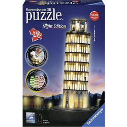 Puzzle Ravensburger Leaning Tower Of Pisa Night Edition 3D 216 Κομμάτια
