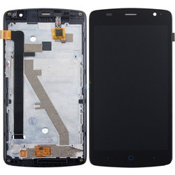 Γνήσιο Original ZTE Blade L5 LCD Display Screen Οθόνη + Touch Screen Digitizer Μηχανισμός Αφής + Πλαίσιο Frame Gray