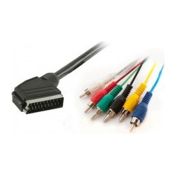 Καλώδιο Scart 21p - 6x RCA (in/out) 1.5m