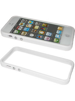 VOLTE-TEL ΘΗΚΗ IPHONE SE/5S/5 BUMPER METAL BUTTON WHITE VOLTE-TEL