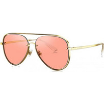 Bolon BL7059 E63 Ανδρικά Γυαλιά Ηλίου Aviator Μεταλλικά Χρυσά με Πορτοκαλί Polarized Φακό
