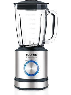 Taurus Optima Magnum 1200 Μπλέντερ για Smoothie με Γυάλινη Κανάτα 1.75lt 1200W