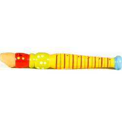 SP Souliotis Ξύλινη Φλογέρα Κίτρινη