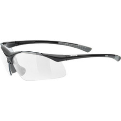 Uvex Sportstyle 223 S53.0.982.2218 Αθλητικά Γυαλιά Ηλίου Μάσκα Κοκάλινα Μαύρα με Διαφανές Polarized Φακό
