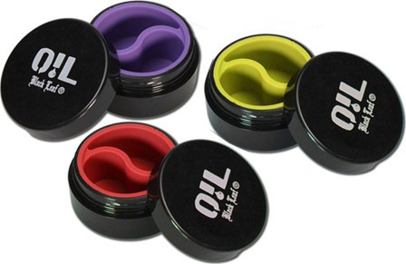 Πλαστικό Βάζο Black Leaf Oil Jar 2x5ml - Εσωτερικό Σιλικόνη