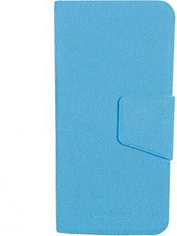 Polaroid 41641 Θήκη για iPhone 6 Plus με Μαγνητικό κλείσιμο και Υφή Δέρματος Μπλε - Polaroid