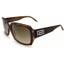 Versace VE 4181 855/13 Γυναικεία Γυαλιά Ηλίου Τετράγωνα Κοκάλινα Καφέ με Καφέ Degradee Φακό