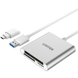 Unitek Y-9313D Card Reader USB-A 3.2 Gen 1 για SD / microSD / Compact Flash