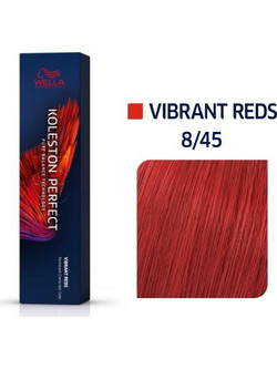 Wella Koleston Perfect Me+ Vibrant Reds 8/45 Ξανθό Ανοιχτό Κόκκινο Μαονί Μόνιμη Βαφή Μαλλιών 60ml