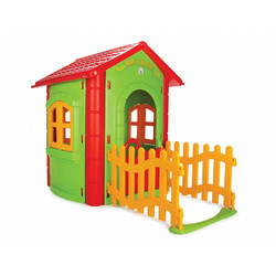 Pilsan Magic House Πλαστικό Παιδικό Σπιτάκι με Φράχτη Πράσινο 06-194