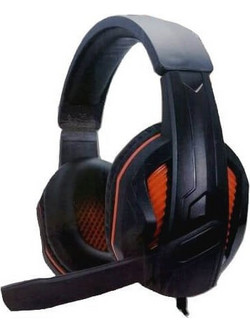 Andowl QY-881 Gaming Headset Over Ear Black Orange