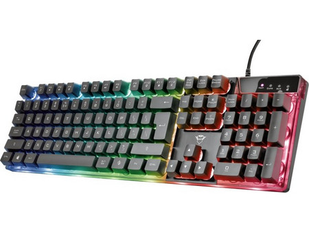 Trust Azor GXT 835 Gaming Πληκτρολόγιο RGB Black