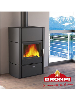 Bronpi Hydronova Plus Ατσάλινη Ξυλόσομπα Καλοριφέρ 15Kw