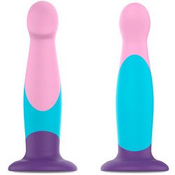 Mythology Garrick Pastel M Dildo με Βεντούζα 16.5cm Πολύχρωμο