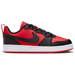 Nike Court Borough Low Recraft Παιδικά Sneakers Μαύρα Κόκκινα DV5456-600
