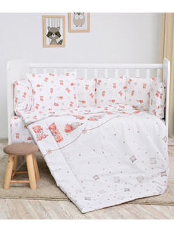Lorelli Bears & Pillows Σετ Κούνιας Beige 5τμχ
