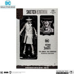 McFarlane DC Multiverse Gold Label The Joker The Comedian Sketch Edition 18cm