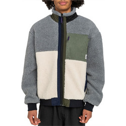 Element Oak Sherpa Ανδρική Ζακέτα Fleece με Φερμουάρ Μπεζ Γκρι ELYJK00172-NMS0