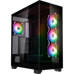 Kolink Unity Arena ARGB Showcase Black Gaming Midi Tower Κουτί Υπολογιστή RGB με Πλαϊνό Παράθυρο