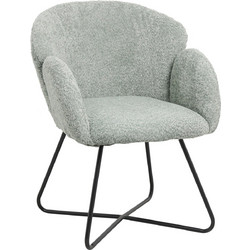 HomeMarkt Πολυθρόνα Πράσινη Harnis HM9603.05