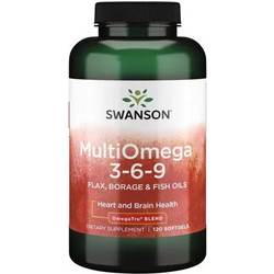 Swanson MultiOmega 3-6-9 Ιχθυέλαιο & Έλαιο Λιναρόσπορου 120 Μαλακές Κάψουλες