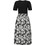 Desigual Marlon Midi Καλοκαιρινό Καθημερινό Φόρεμα Floral Μαύρο 24SWVW40-2000