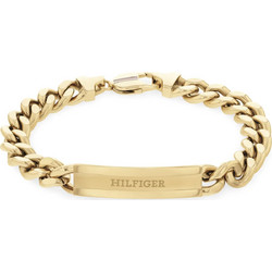 Tommy Hilfiger Ανδρικό Βραχιόλι Αλυσίδα από Ατσάλι Επιχρυσωμένο 2790580