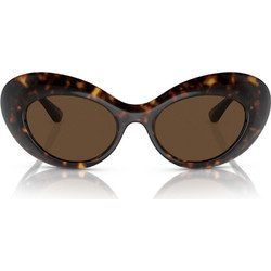 Versace VE4456U 108/73 Γυναικεία Γυαλιά Ηλίου Cat Eye Κοκάλινα Ταρταρούγα με Καφέ Polarized Φακό