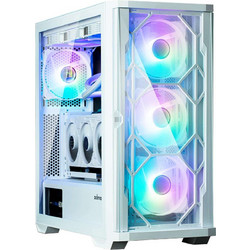 Zalman Z10 Duo White Gaming Midi Tower Κουτί Υπολογιστή RGB με Πλαϊνό Παράθυρο