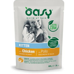Oasy World Of Love Kitten with Chicken in Gravy 85gr