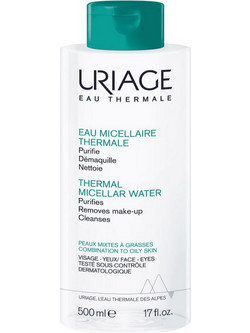 Uriage Eau Thermal Apple Extract Combination/Oily Skin Micellar Water Ντεμακιγιάζ 500ml