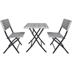 Teesa Andy Σετ Τραπεζαρία Κήπου Rattan 3τμχ TSA9006