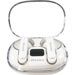 Awei T86 Ακουστικά Bluetooth Earbud Ανθεκτικά στο Νερό White