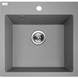 Laveo Alena SBA 510T Ένθετος Νεροχύτης Γρανίτη Γκρι 49x49cm