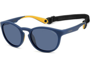 Polaroid Eyewear PLD7050S PJP/C3 Γυαλιά Ηλίου Στρογγυλά Κοκάλινα Μπλε με Μπλε Polarized Φακό