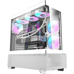 Darkflash DS900 Air White Gaming Midi Tower Κουτί Υπολογιστή με Πλαϊνό Παράθυρο