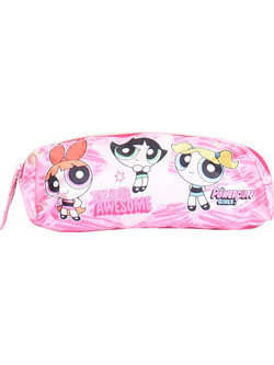 SunCe Power Puff Girl Κασετίνα Βαρελάκι Ροζ PK5-305
