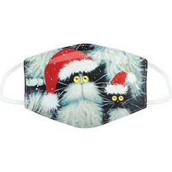 Puckator Υφασμάτινη Μάσκα Προστασίας Christmas Cats